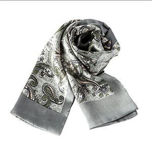 Pañuelo de Seda Floral Cuadrado Ligero Personalizado para Niñas, Pañuelo Multifuncional Clásico de Satén Suave con Estampado - Product Image 2