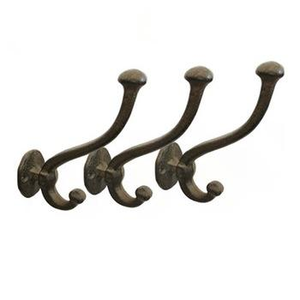 Classic Cast Iron Wall <b>Hook</b> Double Coat Hat <b>Hook</b> Space-Saving Premium Quality for Clothing Entryways Bathrooms Bedrooms <b>Kitchens</b> - Product Image 4