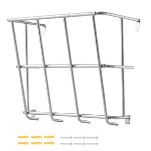 Mangeoire à foin en acier robuste pour bétail, grande capacité de 18,5 gallons, 24,4 pouces de long, à fixer au mur, pour chevaux et chèvres, pour usage agricole - Product Image 1