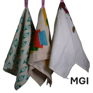 ผ้าเช็ดครัวออร์แกนิคคอตตอนออกแบบพิเศษ ซับน้ำเร็ว แห้งไว สำหรับใช้ในบ้านทุกวัน ทนทาน ระบายอากาศได้ดี พับเก็บง่าย - Product Image 2