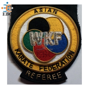 Insignia Redonda de la Federación Saudí de Karate para Bolsillo, Parches Bordados Personalizados para Clubes de la Federación SKA de Karate - Product Image 2