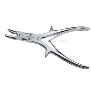 Pinces à os courbées 12 pouces, manuelles, chirurgicales vétérinaires et générales, en acier inoxydable allemand 8 mm, pour usage clinique, certifiées CE - Product Image 4