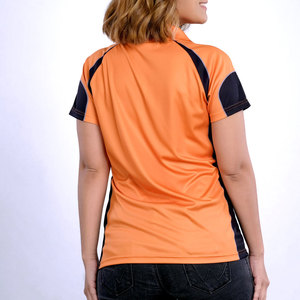 เสื้อโปโลผู้หญิงคุณภาพดี บริการ OEM หลายสี ป้ายกำกับแบบกำหนดเอง ราคาประหยัด เสื้อโปโลผู้หญิงแบบซับลิเมชั่น - Product Image 2