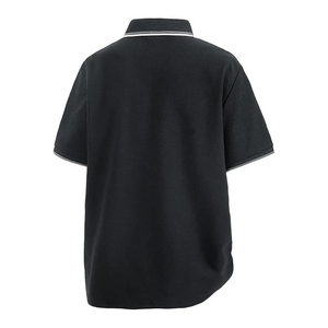 เสื้อโปโลแขนสั้นทรงปกติสำหรับผู้ชาย สีพื้น ผ้าปิเก้ถัก ดีไซน์คอปกแบบลำลอง แต่งขอบตัดสี - Product Image 3