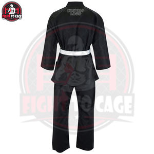 Uniforme de BJJ 2026 de Calidad Premium con Logotipo Personalizado, Cinturón Blanco en Contraste, Impreso, Elástico, Transpirable, Ligero, de Poliéster y Algodón - Product Image 2