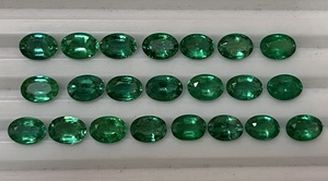 ธรรมชาติสอบเทียบ7X5มิลลิเมตรรูปไข่รูปร่างแซมเบียมรกตคุณภาพดีจำนวนมากที่มีสีเขียวสดใสสีที่ชัดเจนและเงางาม - Product Image 6