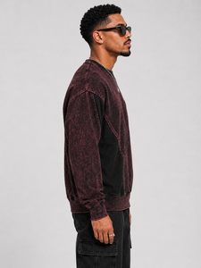 Sweat-shirt homme délavé à l'acide, style vintage, doux, respirant, coupe décontractée, streetwear moderne, le plus vendu - Product Image 4