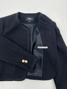 [BFM_SHINEME] Veste texturée à col en velours contrastant - Product Image 4