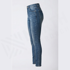 High Waist Slim Fit Stonewashed Denim <b>Jeans</b> <b>Men</b> Straight Leg Cotton Casual Autumn Style Pants - Product Image 3