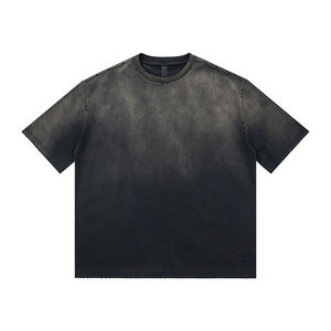 เสื้อยืดแขนสั้นผู้ชายสไตล์ฮิปฮอปแบบสั่งทำ OEM ผ้าคอตตอน 100% เนื้อเทอร์รี่หนา ทนทานต่อการยับ พร้อมลายพิมพ์แบบซับลิเมชั่น - Product Image 1