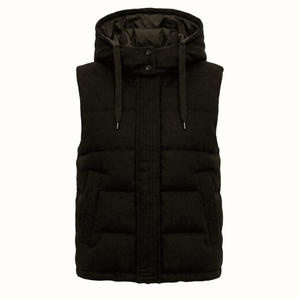 Chaleco Acolchado con Capucha para Hombre, Ropa de Abrigo Informal de Invierno, Cierre de Cremallera Resistente al Viento, 100% Poliéster Transpirable - Product Image 5