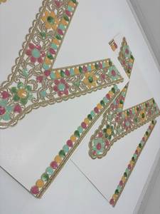 Parches Bordados con Hilo Dorado y Lentejuelas Multicolores, Apliques Florales para Kurti, Saree, Vestidos y Diseños de Prendas Étnicas - Product Image 5