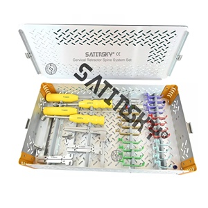 Système d'Écarteur Cervical Radiolucide en PEEK avec Lames en Acier Inoxydable – Instruments Chirurgicaux Vétérinaires Orthopédiques pour Arthroscopie - Product Image 3