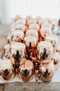 Copper Moscow mule mug <b>set</b> handcrafted hammered <b>beverage</b> cups reusable premium <b>serving</b> mugs durable finish - Product Image 1