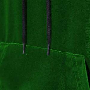 Solid Color Custom Men's & Women's Oversized Velvet Pullover Thick Hoodie Fleece <b>Sweatshirt</b> Zipper up <b>Velour</b> Hoody Wholesale ODM - Product Image 5