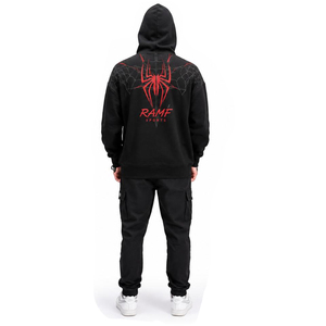 Spider Graphic <b>Y2k</b> Zip-Up Hoodie Winter Front Logo Hooded Men Women Oversized Sweatshirts Streetwear Vintage <b>Tops</b> - Product Image 2