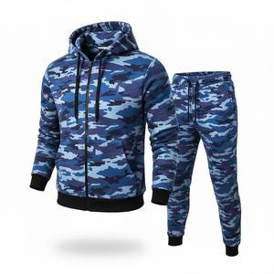 Conjunto de Sudadera con Capucha de Forro Polar Unisex, Transpirable, Ecológico, con Estampado de Camuflaje, Personalizado para Invierno 2026, con Logotipo, para Gimnasio, 100% - Product Image 1