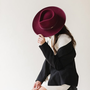 Felt Witch Hat Foldable Women Candy Color Cotton Knit Witch Hat for Festival Decoration Party Cosplay Wizard Witch Hat - Product Image 1