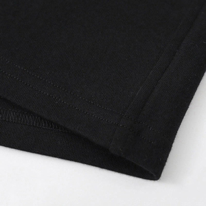 <b>Men</b> High Quality 100% Polyester Solid Sweat <b>Shorts</b> Casual Loose Sportswear Running Athletic Eco-Friendly Breathable <b>Black</b> - Product Image 2