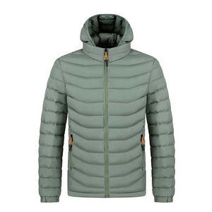 Vestes d'hiver pour hommes de haute qualité, imperméables, couleur jaune, à capuche, matelassées - Product Image 4