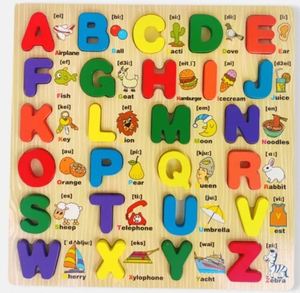 Ensemble de puzzles en bois ABC de haute qualité, grande taille, alphabet anglais en bois, ensemble de puzzles de l'alphabet avec logo personnalisé - Product Image 3
