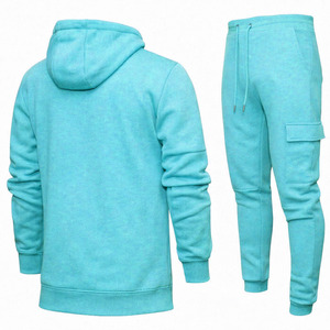 Chándal de Invierno para Hombre, Estilo Lujoso, Talla Grande, con Capucha y Cordón Ajustable, de Algodón Transpirable y Forro Polar Ligero - Product Image 2