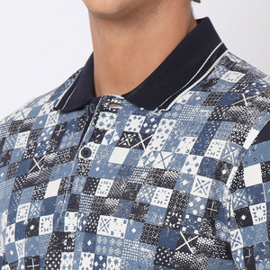 Chemise décontractée slim fit pour homme, tricotée, écologique, avec poche, imprimée par transfert thermique, anti-plis, designs personnalisés OEM professionnels - Product Image 5