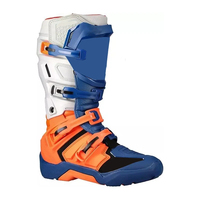 Chaussures de moto sportives en cuir imperméable et respirant pour homme, pour la conduite, les courses et le motocross