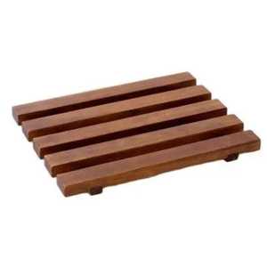 Jabonera Ovalada de Madera Natural con Ranuras de Drenaje, Soporte Ecológico para Jabón en Barra, Accesorios para Lavabo de Baño, Proveedor al por Mayor - Product Image 4