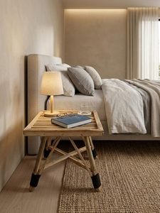 Modern Rectangle Wooden Side <b>Table</b> <b>Bedside</b> End <b>Table</b> <b>Rustic</b> Accent <b>Table</b> for Living Room Bedroom - Product Image 4