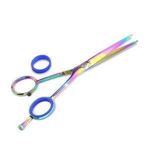 Ciseaux de coiffure professionnels de haute qualité, lames en acier inoxydable de précision, céramique, pour droitiers, 28 dents, manche moyen - Product Image 2