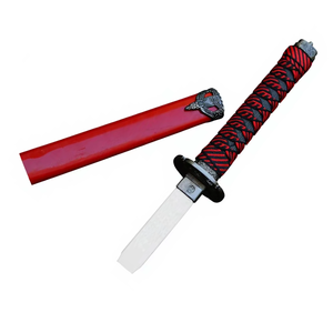 Katana Red Dragon avec fourreau, lame en plastique à bord plat, réplique décorative à vendre à bas prix - Product Image 4