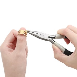 5 inch High Carbon Steel Jewelry Pliers Set Needle Nose Round Nose and <b>Wire</b> Cutting Tools for Jewelry Making DIY <b>Craft</b> Repair - Product Image 2