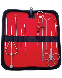 Surtechs Professional Manual Veterinary Surgical Kit 10 Piece Stainless Steel Teat Udder Cannula Needle <b>Set</b> for Livestock <b>Farm</b> - Product Image 1