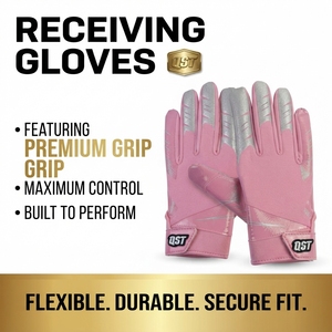 Custom American Football Receiver <b>Gloves</b> Winter Waterproof Adjustable Wrist Strap Secure Fit Team Training Flexible Sports - Product Image 3