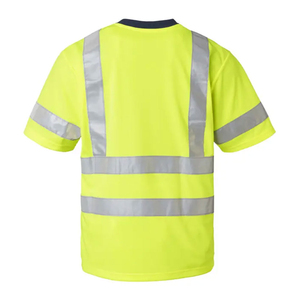<b>Top</b> Selling High Visibility Workwear Unisex Safety T-Shirts Short Sleeve <b>Reflective</b> Tape Security Worker Construction T-Shirts - Product Image 2