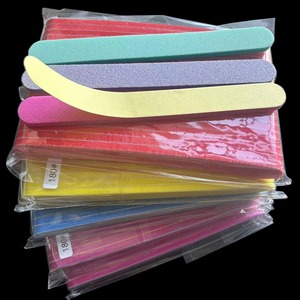 BAFA SURGICAL INSTRUMENTS Lima de uñas de esponja EVA de grano 100, doble cara, multicolor, 9 cm, pulidor de uñas, lima de esmeril - Product Image 6