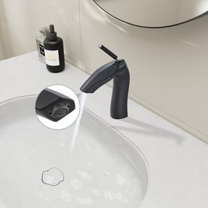 Rubinetto Monocomando Nero Opaco per Lavabo - Product Image 3