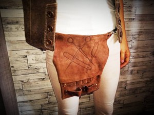 Étui de protection en cuir véritable fait main pour ciseaux de barbier de luxe, en cuir de vachette premium, support d'outils de salon durable - Product Image 2