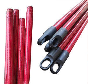 Manches de balai en bois GMEX avec motifs floraux et rayés, 120 cm de long, diverses couleurs, pelle à poussière en PVC - Product Image 5
