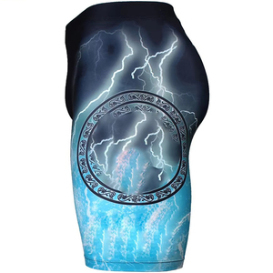 Pantalones Cortos Deportivos de Verano para Hombre, de Algodón, Diseño Simple, Color Negro, para Fisicoculturismo y Gimnasio - Product Image 2