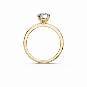 Bague de fiançailles en diamant radiant cultivé en laboratoire certifié IGI, or 10K/14K/18K et argent 925/935, solitaire personnalisé, cadeau de mariage - Product Image 4