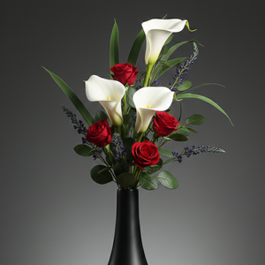 Luxury <b>Matte</b> Black Metal Flower Vase Elegant Handcrafted Slim Neck Design Modern Home Decor <b>Table</b> Centerpiece Single Unit Only - Product Image 2