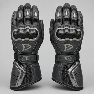 Gants de course moto OEM en cuir, gants de protection pour la conduite, gants de moto sportifs avec protection des articulations en fibre de carbone, fabricant - Product Image 1