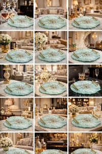 Ocean Style <b>Epoxy</b> Resin Tray Handmade Decorative Serving Tray for Coffee <b>Table</b> Home Decor Luxury Art Organizer Tray - Product Image 2