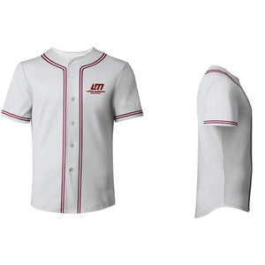 Maillot de baseball personnalisé de haute qualité, 100 % polyester, pour équipe, en vente - Product Image 1