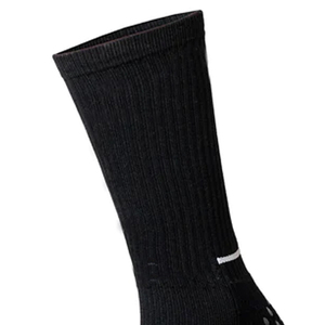 Anti Slip Crew <b>Socks</b> for Running with Grip Pads <b>Black</b> Non-Slip Athletic <b>Socks</b> for Men and Women Summer Sports Wear - Product Image 3