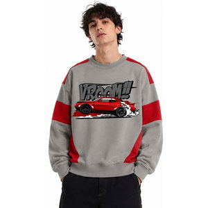 Bulk Green Street Style DTG Printed <b>Stretch</b> Oversized Hoodies Custom Brand Pullover Sweatshirts - Product Image 2