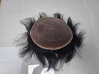 Prothèse capillaire homme bouclée en cheveux humains Remy indiens, entièrement en dentelle transparente HD, densité 100%, longueur courte, nœuds blanchis, toutes couleurs TAZ HAIR