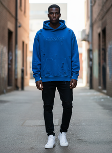Sudadera con Capucha Personalizada OEM para Hombre, 400GSM, Felpa Francesa Lavada, Estilo Vintage, Efecto Desgastado por el Sol, Ropa Urbana de Algodón - Product Image 5